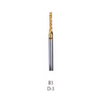 Buffalo Dental, B3, (D-3) TNT-Coated Diamond Cut Regular HP Carbide Bur, B3-GOLD