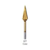 Buffalo Dental, Cone (82T) TNT-Coated Dual Cut Coarse HP Carbide Bur, C-82T-GOLD