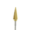 Gold Carbide Burs, Laboratory, 82T, Cone, Each, Reg Cut, HP