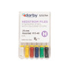 Hedstrom Files with Silicone Stops, 25mm, Assorted #15-40, 6/Pkg.