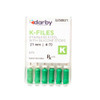 K-Type Files, 21mm, #70, 6/Pkg
