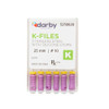 K-Type Files, 25mm, #10, 6/Pkg