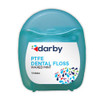 Dental Floss, Waxed, 12 yards, 144/Case, Mint