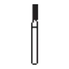Microcopy, NeoDiamond Diamond Bur Friction Grip Short Shank Coarse 0710CS, 25/Pack, ND0710CS