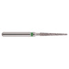 Mark3, Blue Streak Diamond Burs Flat End Taper 848.018 Extra Coarse Black 5/Pack, 100-D-848-018XC