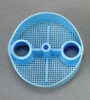 Palmero, Evacuation Screens/Disposable Traps, 2 1/8" A-dec with plastic canisters (Blue) 144 screens per bag, 1805