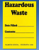 Palmero, Hazardous Waste Label 100/roll, 1958