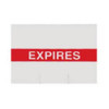 HuFriedy, Red Expires Label, 10Box/Case, REL-010