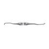 Bunting Curette double end 1/2  6 Satin Steel Handle