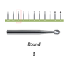 Carbide Burs. FG-1 Round. 10 pcs.