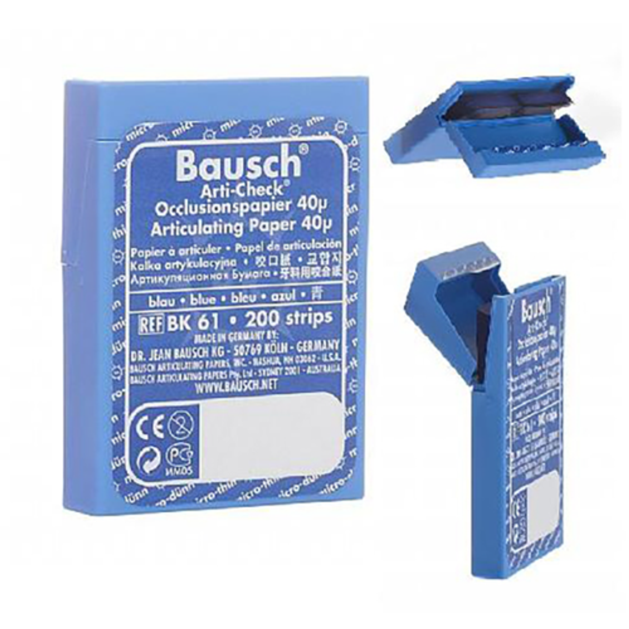 Bausch Articulating Paper Strips Blue 200/Box Bausch - Dental Wholesale  Direct