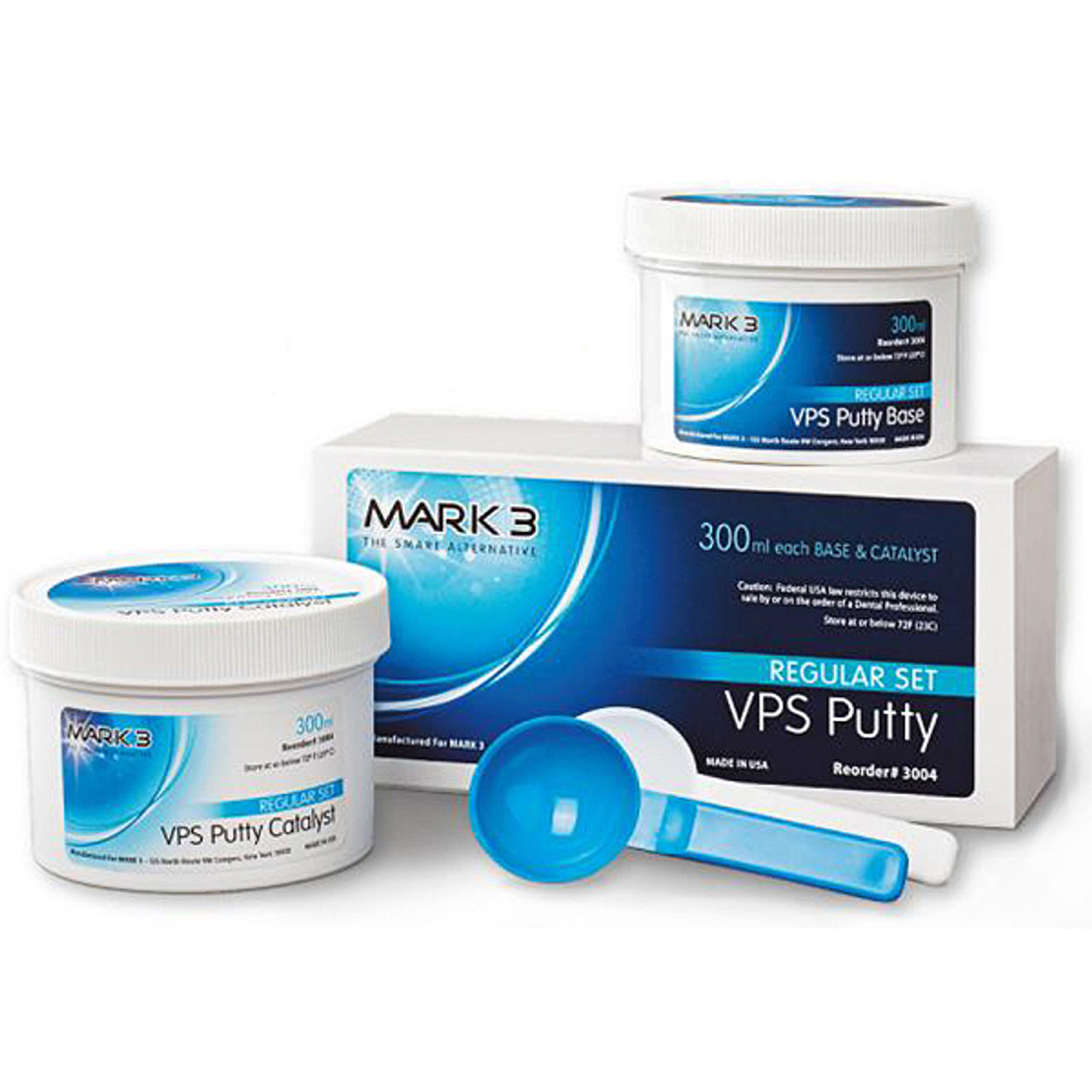 MARK3 VPS Impression Putty, Regular Set, 300 mL Base & Catalyst - Dental  Wholesale Direct