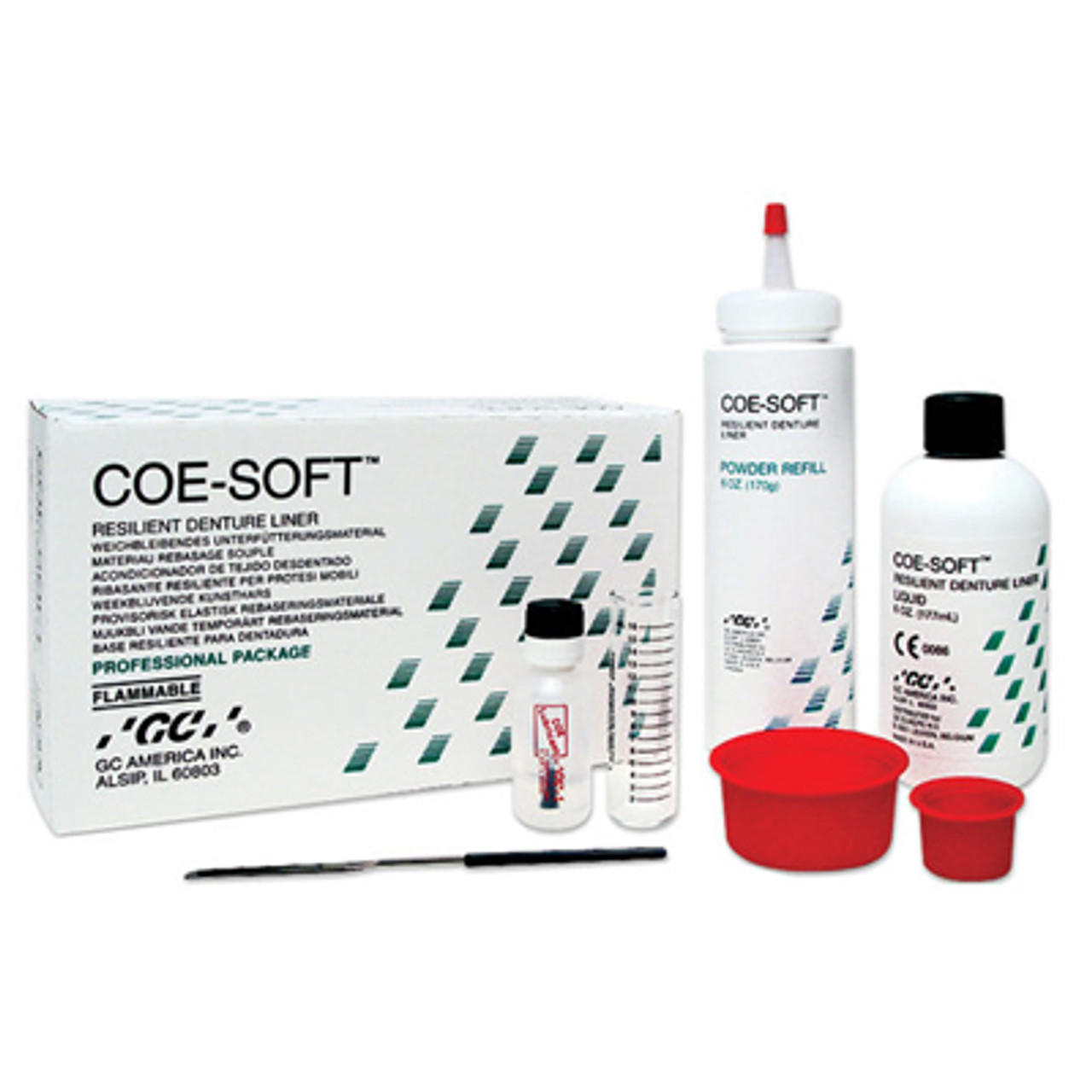 Coe-Soft Professional Package. EXPORT PACKAGE. Soft Denture Reline