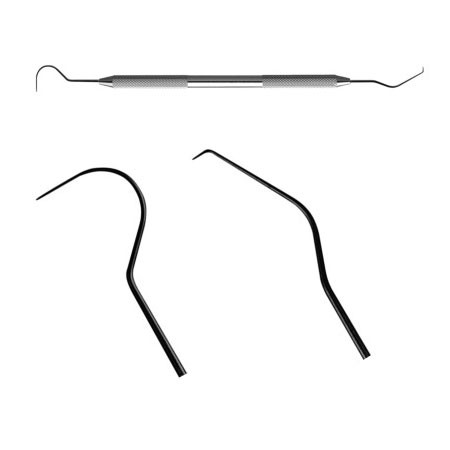 Hu-Friedy Instruments Hu-Friedy EXS23 Shepherds Hook Explorer - Original Dental Instrument (Single End) Shepherds Hook Dental Instrument - Foto 12