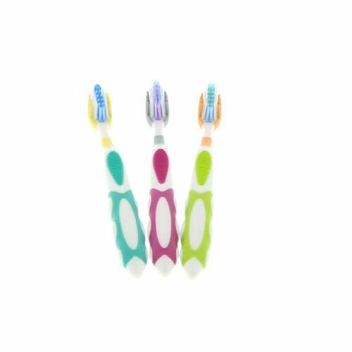 Supreme Adult Toothbrush Assorted Colors, 72/Box - Dental Wholesale Direct