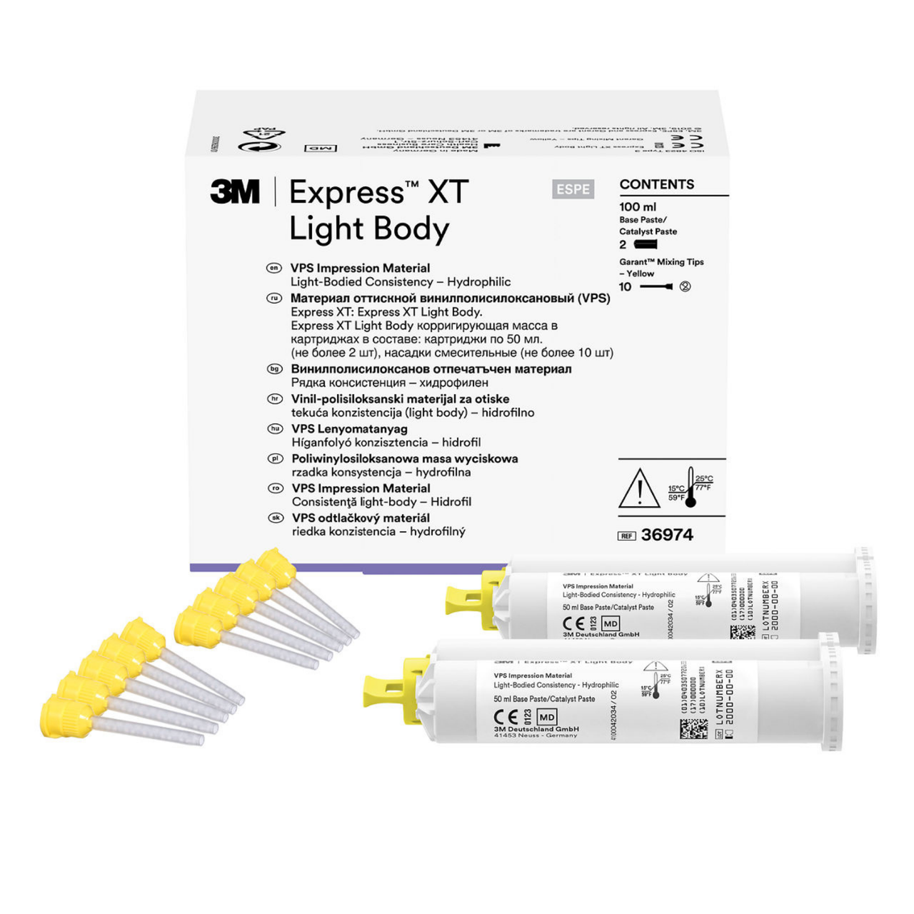 3Mâ„¢ ESPEâ„¢ Expressâ„¢ XT Light Body Refill Pack 2X50ML, 36974