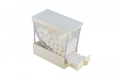 Cotton Roll Dispenser Deluxe White