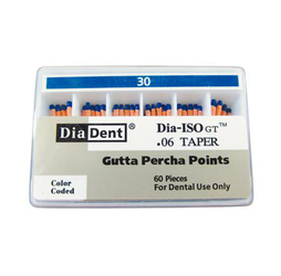 mm-Marked Dia-Pro ISO GT Gutta Percha 0.06, 60/Box #35, Green