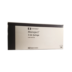 Monoject Syringe Regular Luer Tip 3ml 100/Box