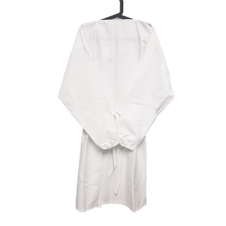 Washable Isolation Gown Drop Shoulder White