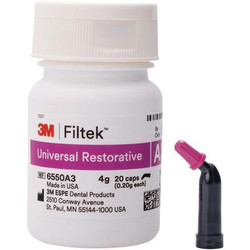 Filtek XW Capsules 0.2 g, 20/Pack. Universal Composite Restorative, Light Cure