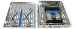American Eagle Stainless Steel Cassette, 14 Instruments, Double-Hinge Design