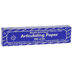 Bausch Arti-Check Micro-Thin .0016' (40 microns) BLUE Articulating Paper