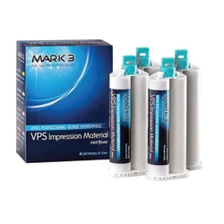 MARK3 VPS Impression Material, Monophase, Fast Set, 4 x 50 mL Cartridges