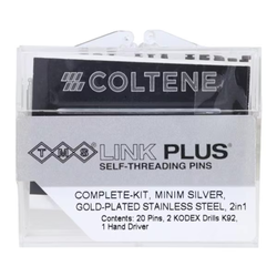 TMS Link L-531 Minim 2/1 Silver .021' / .525 mm Gold-Plated stainless steel