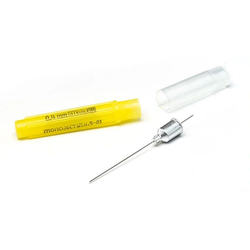 Monoject #401 25 gauge Short (1.00') Metal Hub Needles 100/Box Sterile