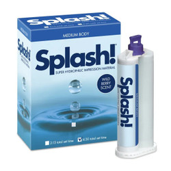 Splash! 1:1 Automix Cartridge - 4:30 Total Set Time, Medium Body, 2 - 48 ml Cartridges & 4 Mixing Tips