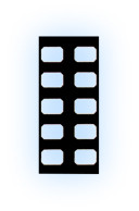 EZ-View X-Ray Film Mounts, Masked Pocket - Green, #2 10HBW 100/Pack. Masking