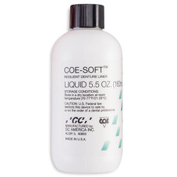 Coe-Soft 5.5 oz. Liquid. Soft Denture Reline Material, Self-Cure, 5.5 oz