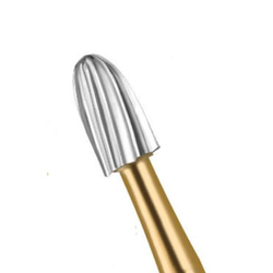 House Brand FG #7408 12 blade Egg shaped T&F bur, package of 10