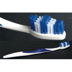 House Brand Supreme Elite Adult Toothbrush - Soft, 72/Bx. With flexible neck
