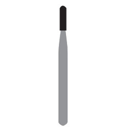 House Brand FG #1557 straight round end (dome) crosscut fissure carbide bur