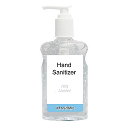 House Brand Hand Sanitizer - 70% Alcohol Solution, 8oz Bottle. Kills 99.99%