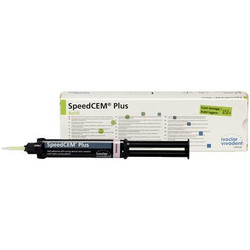 SpeedCEM Plus Resin Cement - Yellow Refill: 1x 9 g Syringe, 15 Mixing Tips