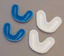 Dental Resources Large Single Arch Fluoride Trays (Upper White, Lower Blue)