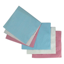 Medicom 10' x 13' White Tissue/Poly Head Rest Covers, Box of 500 Covers