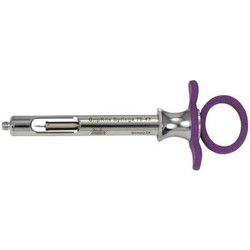 Miltex GripRite Petite Aspirating Syringe with Purple Silicone Grips