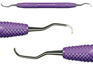 Amazing Gracey 1/2 DE Gracey Curette, 6 1/2' long. 3/8' Diameter Resin Purple