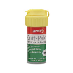 Knit-Pak+ Size 000 Aluminum Chloride Impregnated Knitted Retraction cord