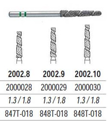 TS2000 Speed Cut Diamond FG #2002.10 Flat End Taper Coarse, pack of 5
