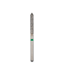 Two Striper FG #250.9 Coarse Diamond Bur, Bevel-End Cylinder. Pack of 5