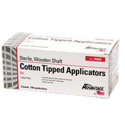 ProAdvantage Sterile 6' cotton tipped applicator with wood shaft, 6' x 1/12', 2