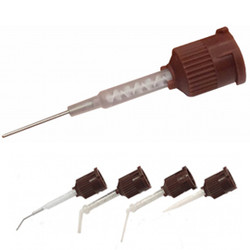 Activa Automix Needle Tips 20/Pk. Brown/Clear with Bendable 20-Gauge Metal