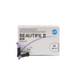 Beautifil II A1 Compules, 20, 0.25 Gm. Compule Tips. Nano-Hybrid Composite