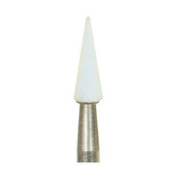 Dura-White CN1 pointed cone FG (friction grip), 12/pk, aluminum oxide finishing