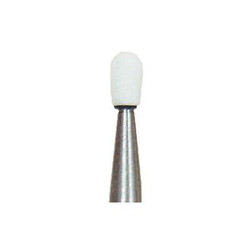 Dura-White RD2 round FG (friction grip), 12/pk, aluminum oxide finishing stones